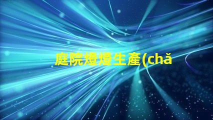 庭院燈燈生產(chǎn)廠家探索優(yōu)質(zhì)庭院燈的最佳選擇