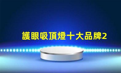 護眼吸頂燈十大品牌2023年最值得信賴的選擇